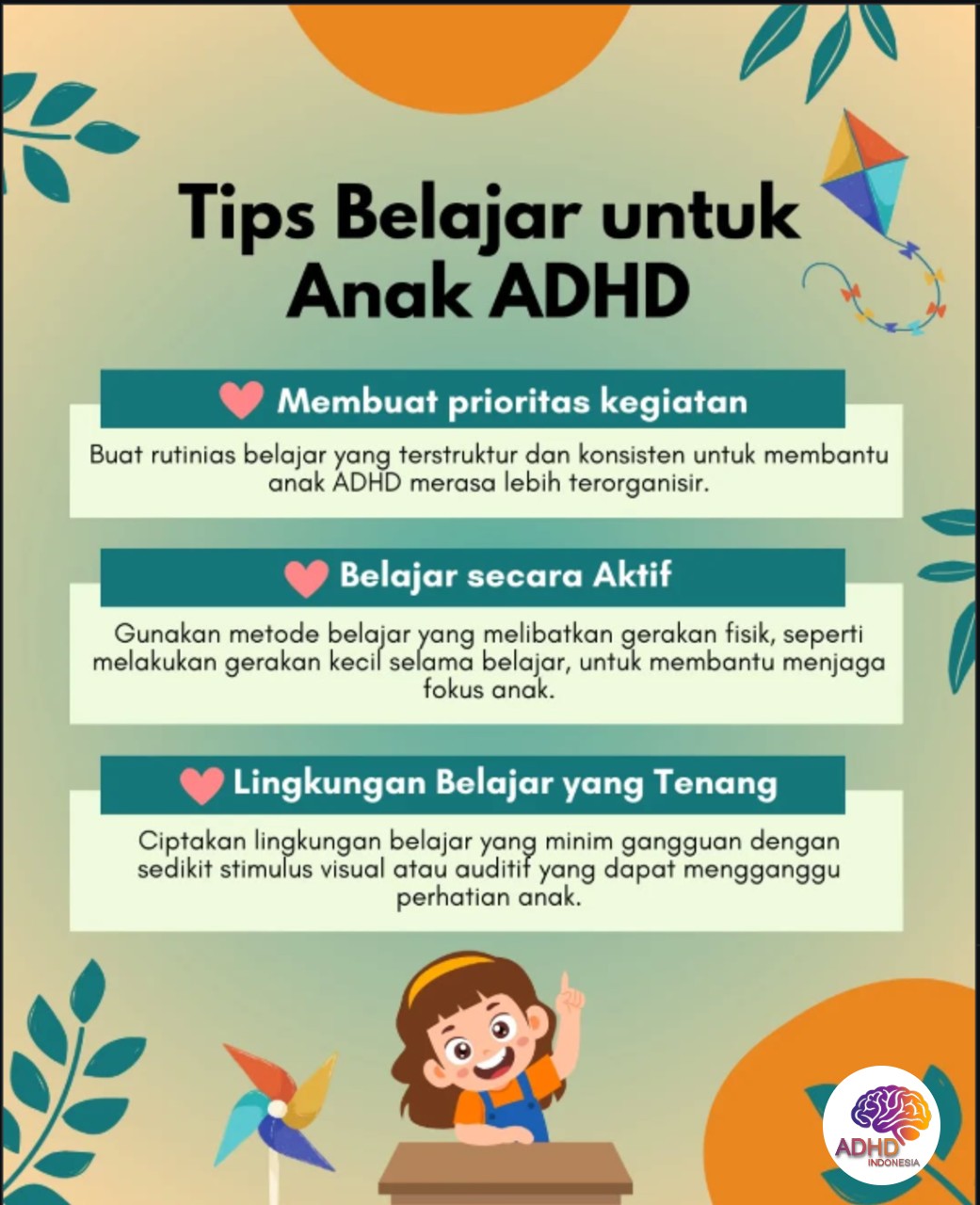 Strategi Belajar yang Cocok untuk Anak ADHD di Kabupaten Bangka Tengah